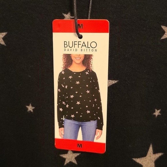 Buffalo by David Bitton Ladies' Star  Printed Cozy Top Crewneck Soft - Picture 5 of 5